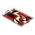 Documented Art Deco Spiral Cubist Eglomise White, Cream & Black Detailed Tray For Sale