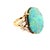 Early 21st Century 17.50 Carat Australian Boulder Opal Diamond 18k Yellow Gold Ring, Size 7.25 For Sale - Image 5 of 6