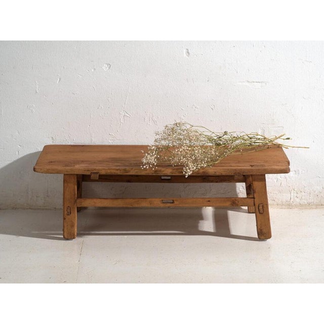 Vintage Pine Low Table, 1930 For Sale - Image 9 of 10