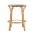 2020s Ballito 24.5 in. Seat Height Oval Rattan Counter Stool with Footrest, French Yellow, Brown, Gray & White For Sale - Image 5 of 8