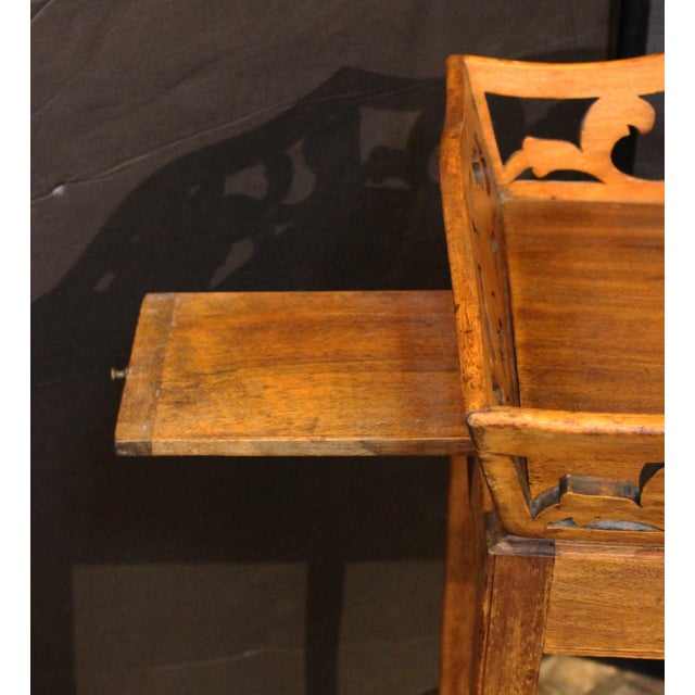 French Country Late 19th Century Country French Tea Table With Candleslides For Sale - Image 3 of 5