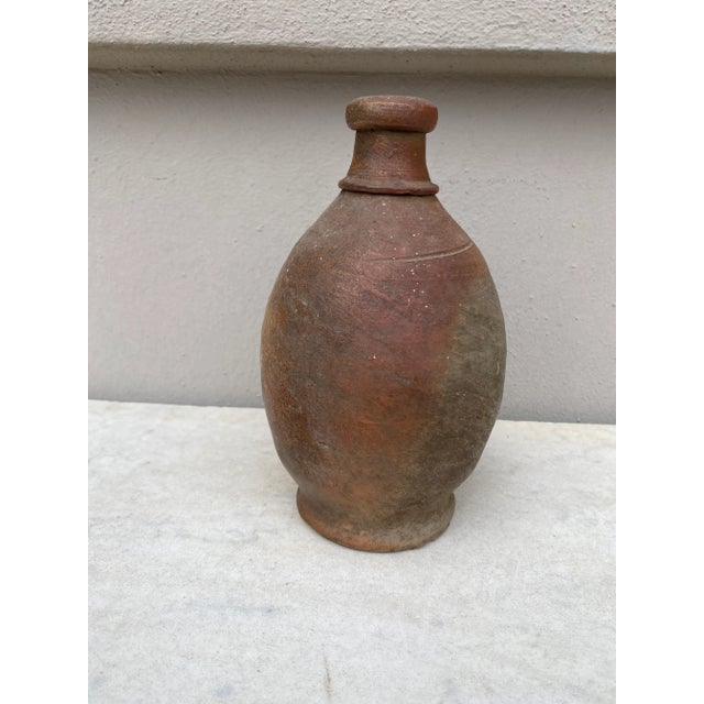 19th Century French pottery pitcher. Pottery from Normandy.