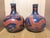 A Pair of Chinese Ceramic Vase Ming Dynasty Xuande Marked Blue Ground Famille Verte Porcelain Tianqiu Vase Hand Painted Dragon Pattern For Sale - Image 15 of 16