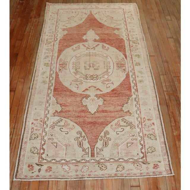 20th century Turkish throw scatter Size runner. 3'5'' x 6'9''.
