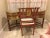 Wood Curved Hand Decorated Desk & Chair - A Pair For Sale - Image 7 of 10
