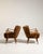 Olive Pair of Shellback Upholstered Armchairs, Antique, Denmark, Circa 1940 For Sale - Image 8 of 11