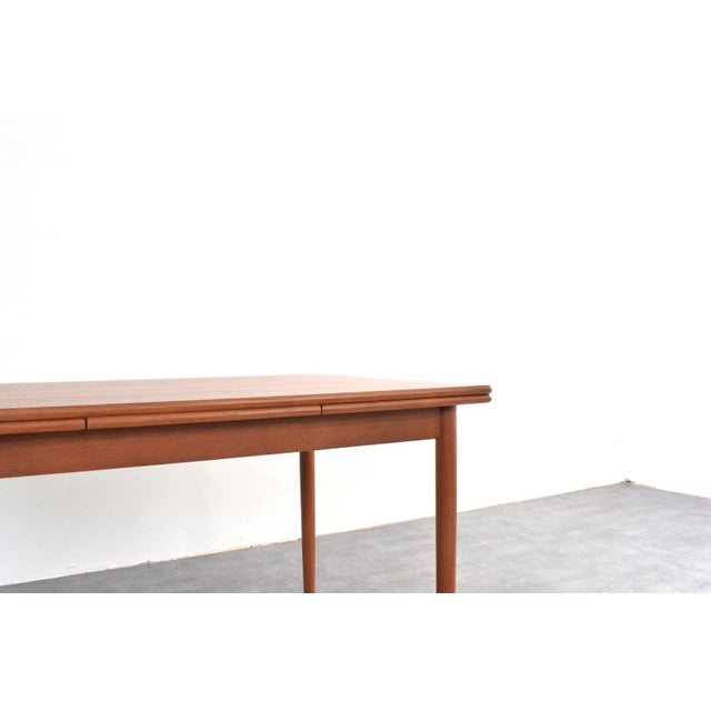 Mid-Century Modern Danish Extendable Dining Table in Teak, 1960s For Sale - Image 9 of 16