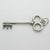 Vintage European Decorative Key Pendant in Silver 835, 1970s For Sale - Image 6 of 11