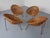 1950s Mid-Century Bamboo Chairs attributed to Janine Abraham and Dirk Jan Rol, France, Set of 4 For Sale - Image 5 of 17