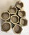 Vintage Mexican Alpaca Abalone Inlay Napkin Rings Set of 8 For Sale - Image 9 of 10