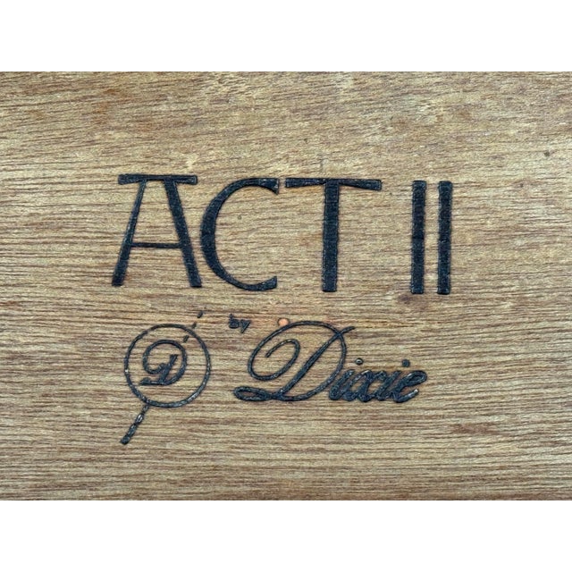 Dixie Furniture Act II Collection Campaign Nightstands, Mid 20th Century For Sale - Image 11 of 12