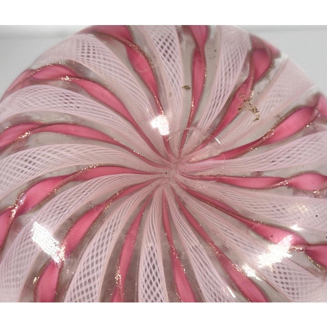 Glass Venetian Murano Art Glass Zanfirico Latticino Aventurine Collection For Sale - Image 7 of 10