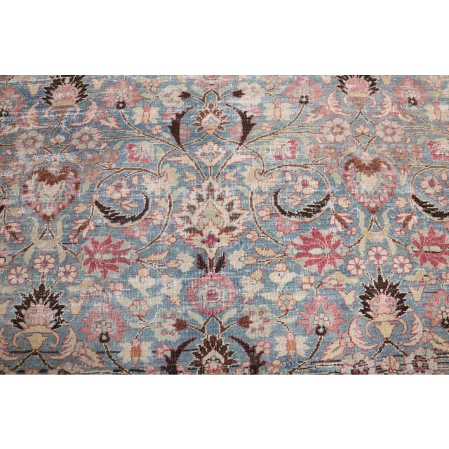 Early 20th Century Antique Zabihi Collection Worn Persian Meshed Rug For Sale - Image 5 of 12