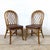 Coastal Set of Four Vintage Rattan Dining Chairs , Diamond Lattice Hoop Backs For Sale - Image 3 of 12