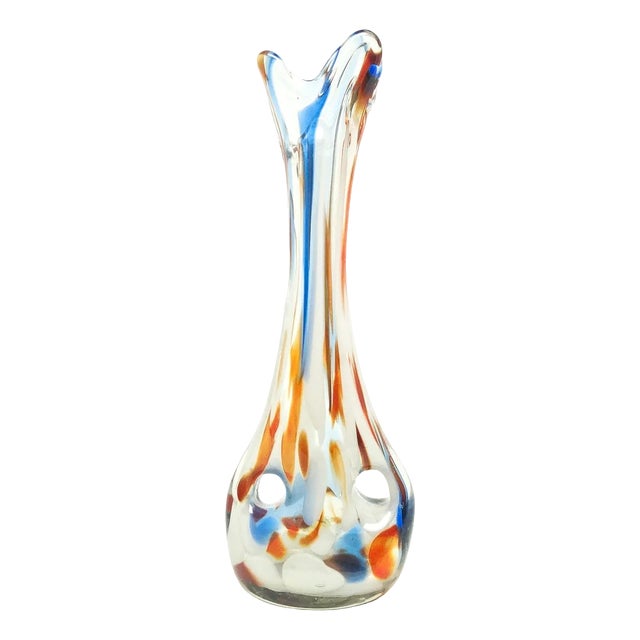Vase from Hortensja Glassworks, Poland, 1970s For Sale