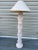 Palm Plaster Floor Lamp, in pastel pink color. Perfect for any rooms Lamp Shade included Lamp Shade Dimensions: 22x22x11