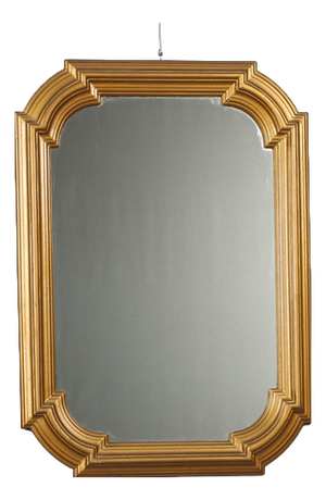 Mirror with Golden Wooden Frame