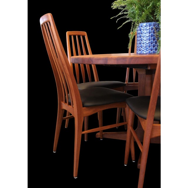 Eva Chair in Teak with Leather by Niels Kofoed for Koefoeds Møbelfabrik, 1960s For Sale - Image 6 of 18