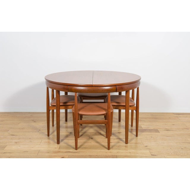 Mid-Century Modern Mid-Century Modern Teak Dining Table and Chairs by Hans Olsen for Frem Røjle, Denmark, 1960s, Set of 5 For Sale - Image 3 of 18