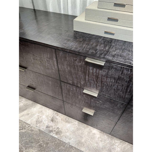 Large Black Art Deco Style Dresser For Sale - Image 4 of 4