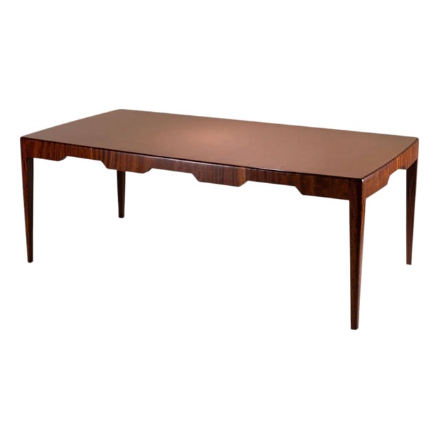 Sculptural Dining Table with Glass Top, Italy, Mid-20th Century For Sale
