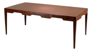 Sculptural Dining Table with Glass Top, Italy, Mid-20th Century