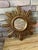 A gorgeous classic 18" warm golden Sunburst Wall Mirror from the 1990s-2000. This composite resin mirror replicating...