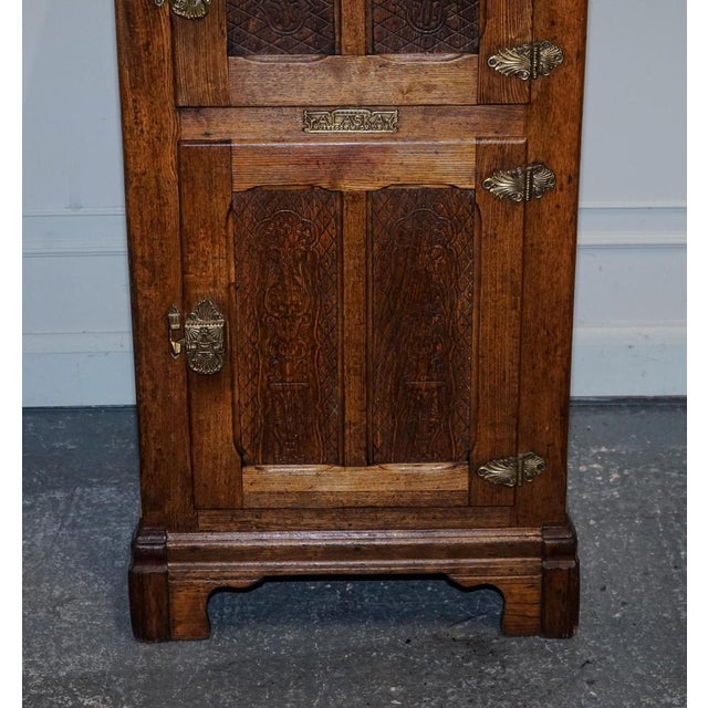 Large North American Alaska Muskegon Oak Larder Ice Box, 1900s For Sale - Image 5 of 18