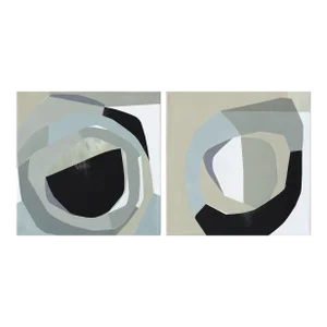 "A Rose Is a Rose 2" Original Diptych Painting by Heny Steinberg