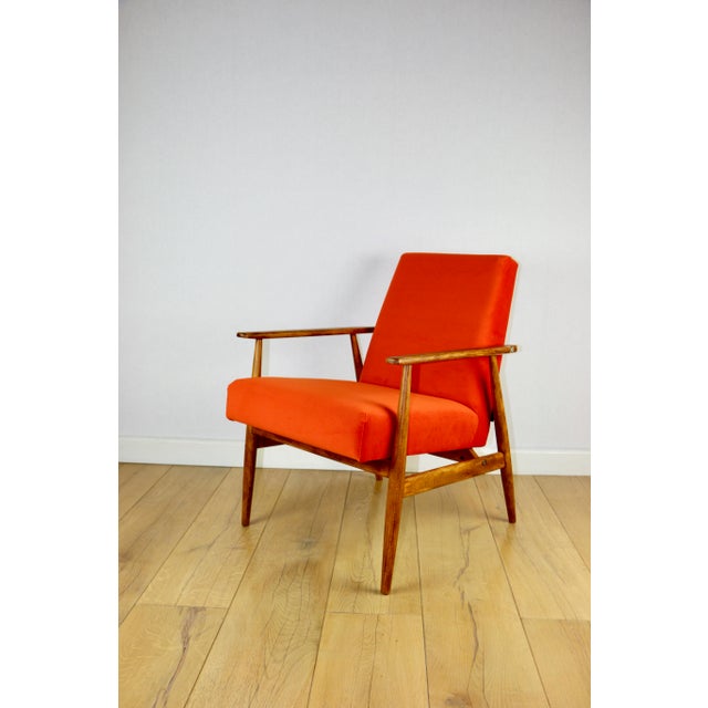 Orange Lis Lounge Chair by Henryk Lis, 1970s For Sale - Image 11 of 13