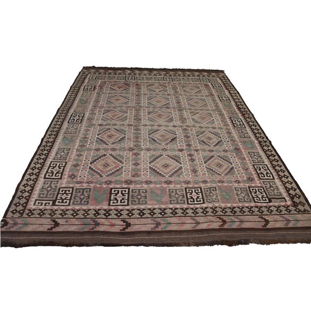 Afghan Kilim Rug, 1980s For Sale - Image 3 of 14