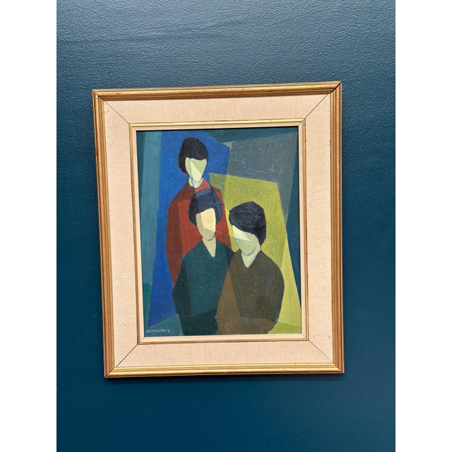 Sune Walberg, Figure Composition, 1960s, Oil on Panel, Framed For Sale - Image 18 of 18