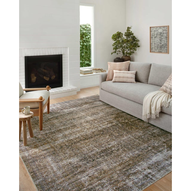 Contemporary Amber Lewis x Loloi Billie Tobacco / Rust 2'-3" x 3'-9" Accent Rug For Sale - Image 3 of 8