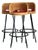 Vintage Rattan and Metal Bar Stools - Set of 3 For Sale