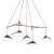 Large Daniel Becker 'Emily 5' Chandelier in Glossy Black for Moss Objects For Sale - Image 9 of 13