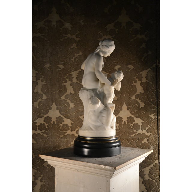 Stone After Falconet, Figurative Sculpture, 19th Century, Marble For Sale - Image 7 of 16
