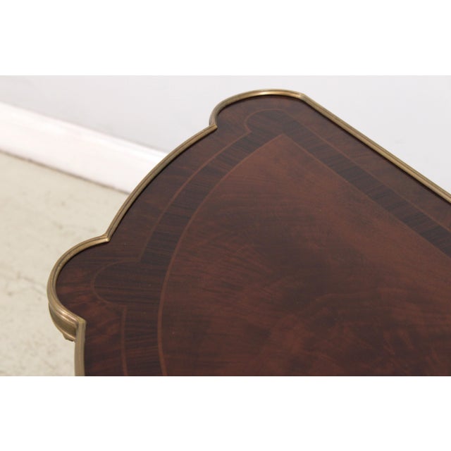 Theodore Alexander 2 Tier Rams Head Demilune Console For Sale - Image 14 of 18