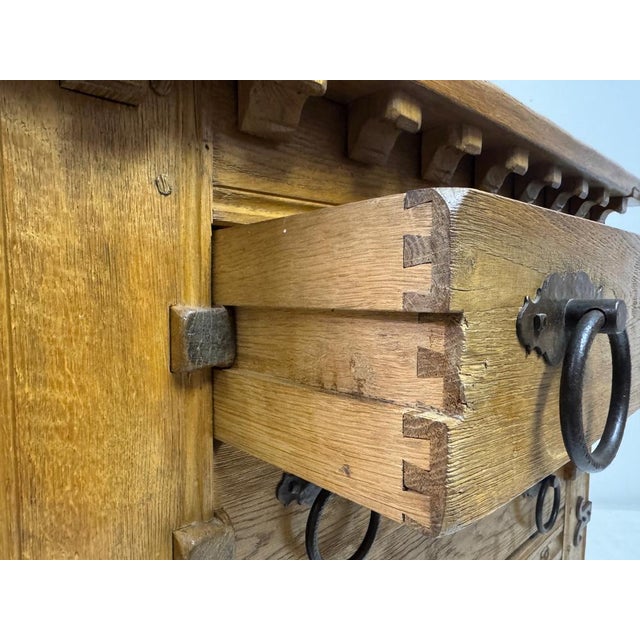 Vintage Oak Chest of Drawers, 1960s For Sale - Image 12 of 16