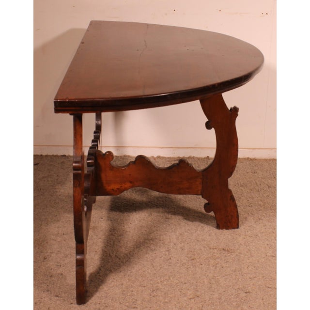 Renaissance Italian Walnut Console, 1600s For Sale - Image 3 of 14
