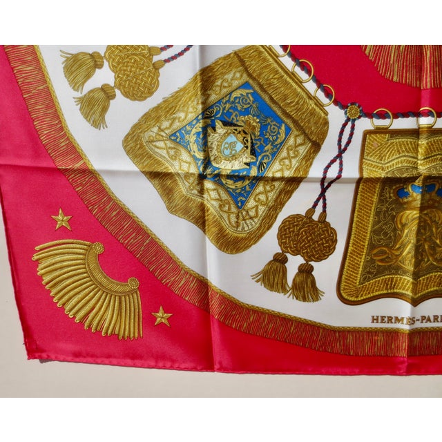 Hermès Hermes Silk Scarf " Poste Et Cavalerie" 1987 For Sale - Image 4 of 11