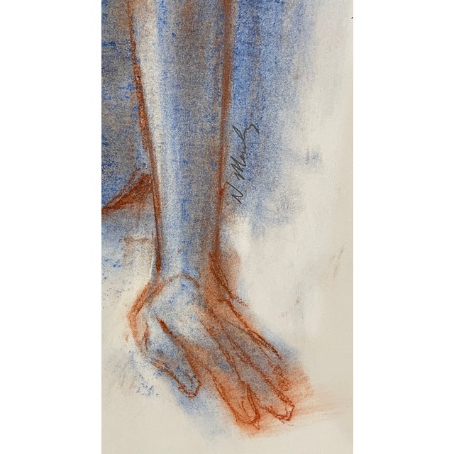 Nude female drawing from the estate of Northwest School artist Neil Meitzler (1930 - 2009). Signed lower right above her...