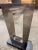 Robert Abbey Pair of Modern Brushed Robert Abbey Style Metal Open-Frame Table Lamps For Sale - Image 4 of 10