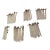 Blown Glass Tube Form Chandelier or Candelabra Drops For Sale