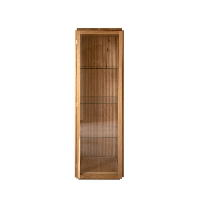 Beige Glass-Cupboard Fuga by Mascia Meccani for Meccani Design For Sale - Image 8 of 8