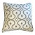 Calcutta Cocoa Hand Print Designer Pillow Square With Down Feather Insert For Sale
