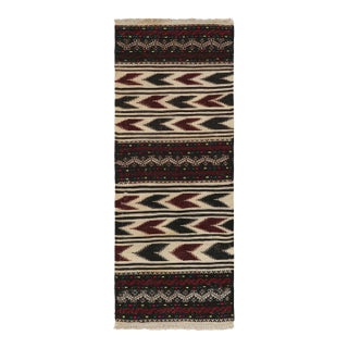 Vintage Afghan Kilim Rug With Polychromatic Stripes, From Rug & Kilim For Sale
