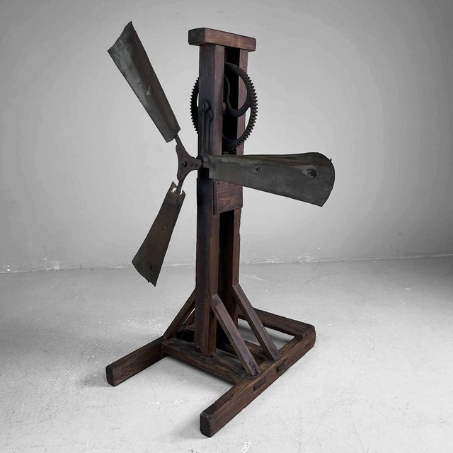 Antique Japanese Rice Windmill, 1890s For Sale - Image 14 of 14