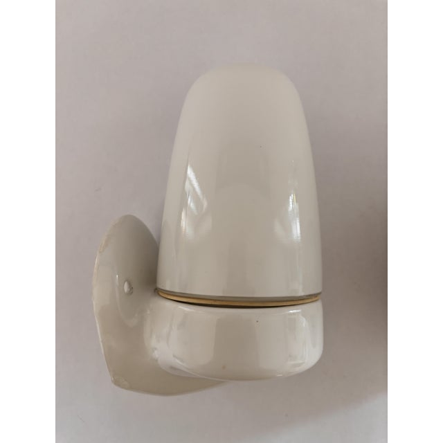 Light Blue Ceramic Model 6077 Sconces by Wilhelm Wagenfeld for Lindner, 1950s, Set of 2 For Sale - Image 10 of 16