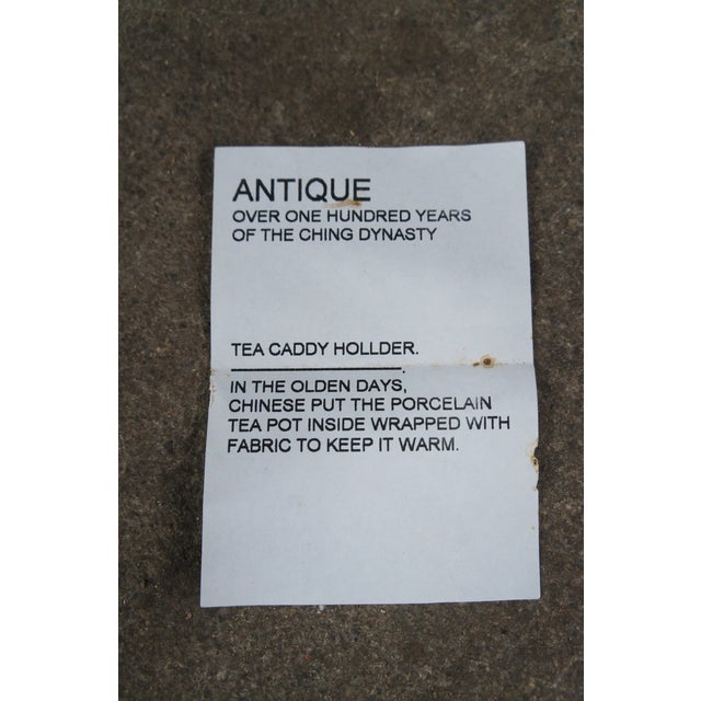 Antique Chinese Qing Dynasty Elm Carved Tea Caddy Holder Wedding Food Basket For Sale - Image 4 of 12