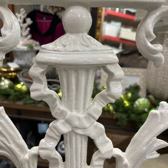 Pair of Vintage French Ornate Metal Twin Headboards For Sale - Image 4 of 10